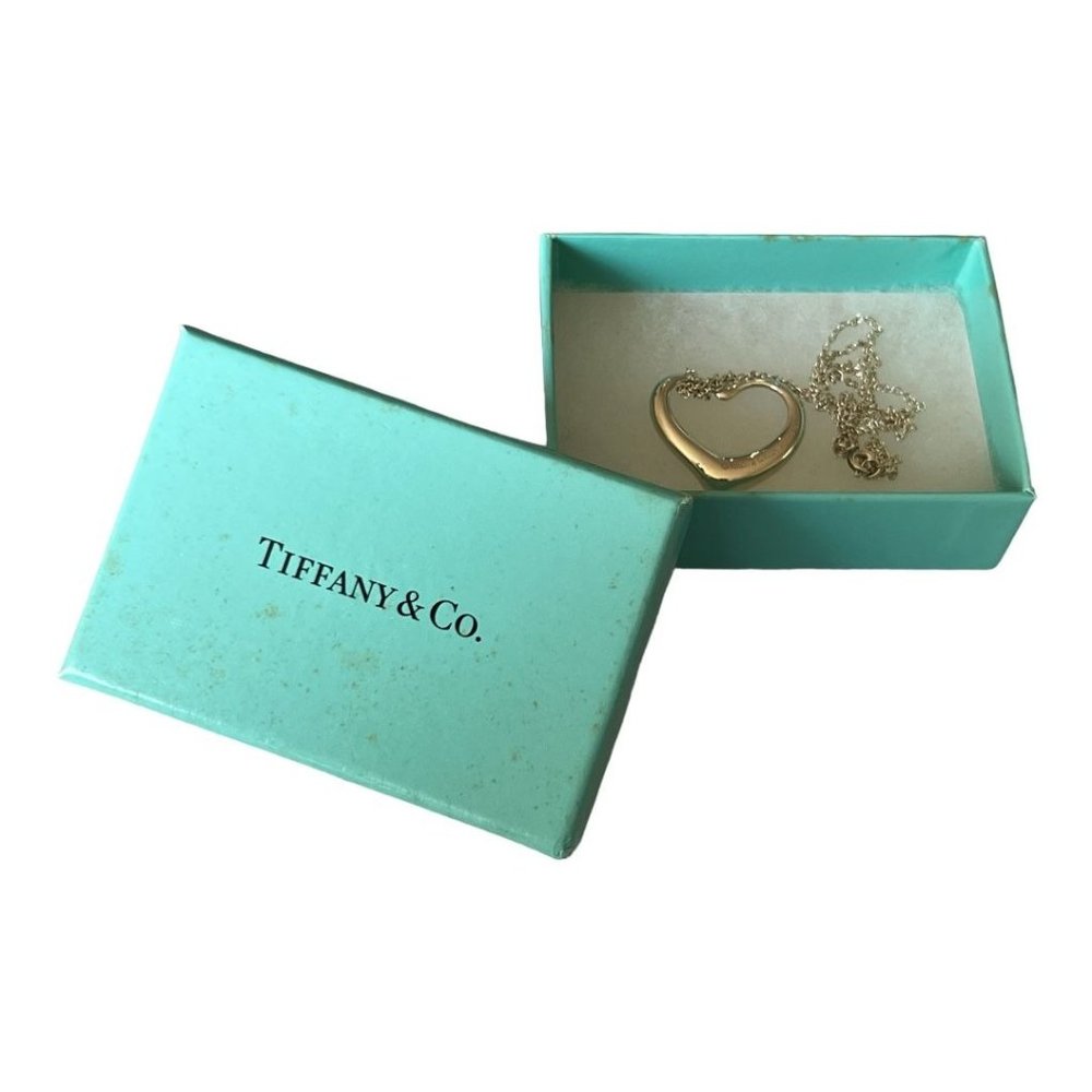 TIFFANY & CO Silver Open Heart Necklace #1150